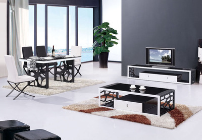 新款現(xiàn)代黑色長方形電視柜 時(shí)尚與實(shí)用的完美結(jié)合